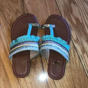 Blue kids sandals
